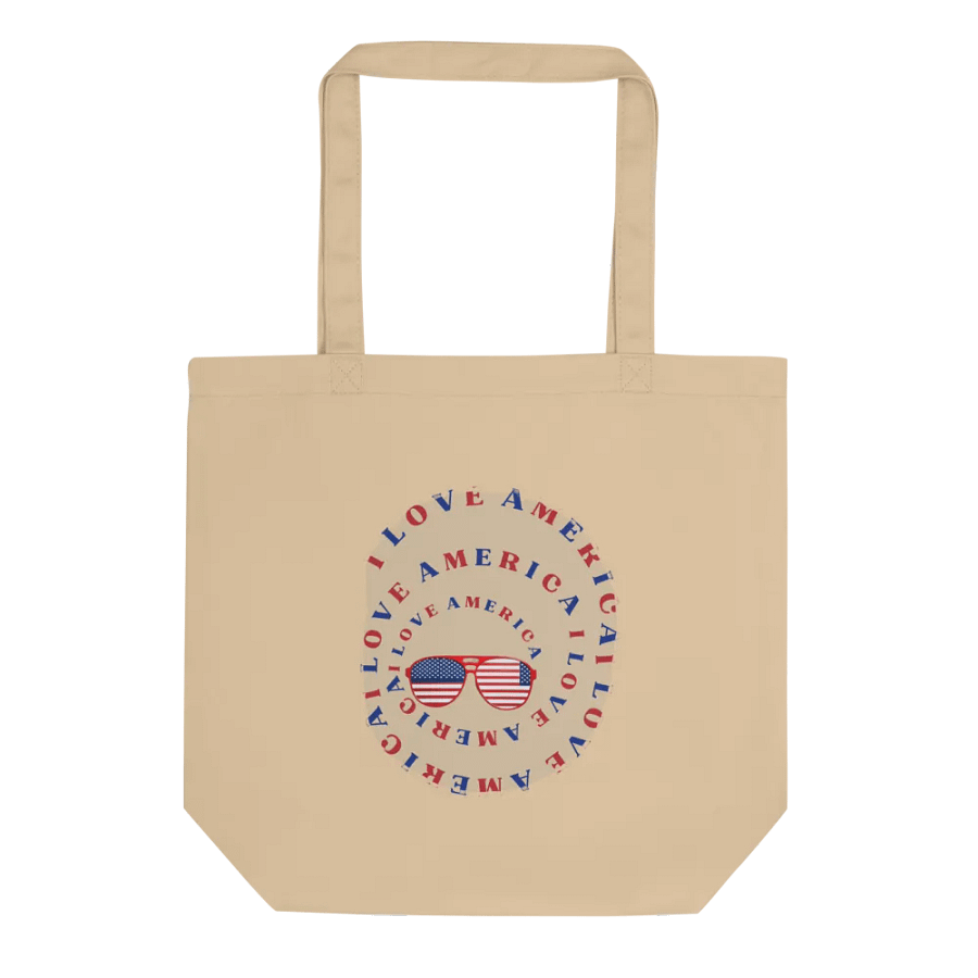 Econscious Eco-Friendly Tote Bag, I LOVE AMERICA product image (1)