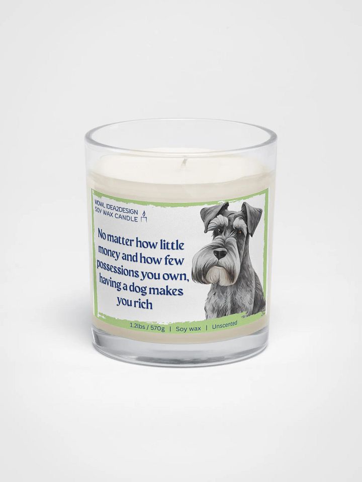 Schnauzer Dog Lover Best Gift, Large Capacity, Great Value & Eco-Friendly Candle – 1.2 lbs of Pure Serenity product image (1)