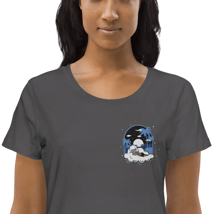 Cloudy Night Women's Fitted Tee Embroidered product image (7)