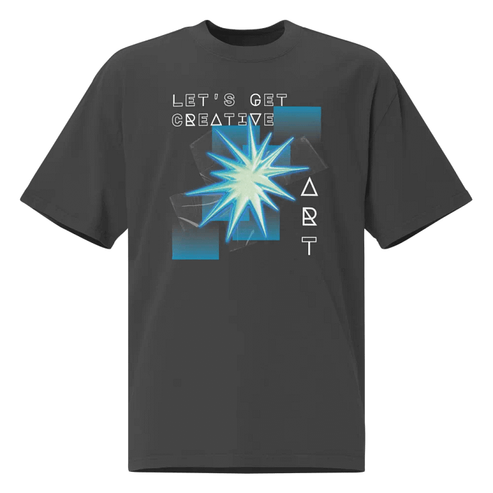 Let's get creative oversize fit t-shirt product image (1)