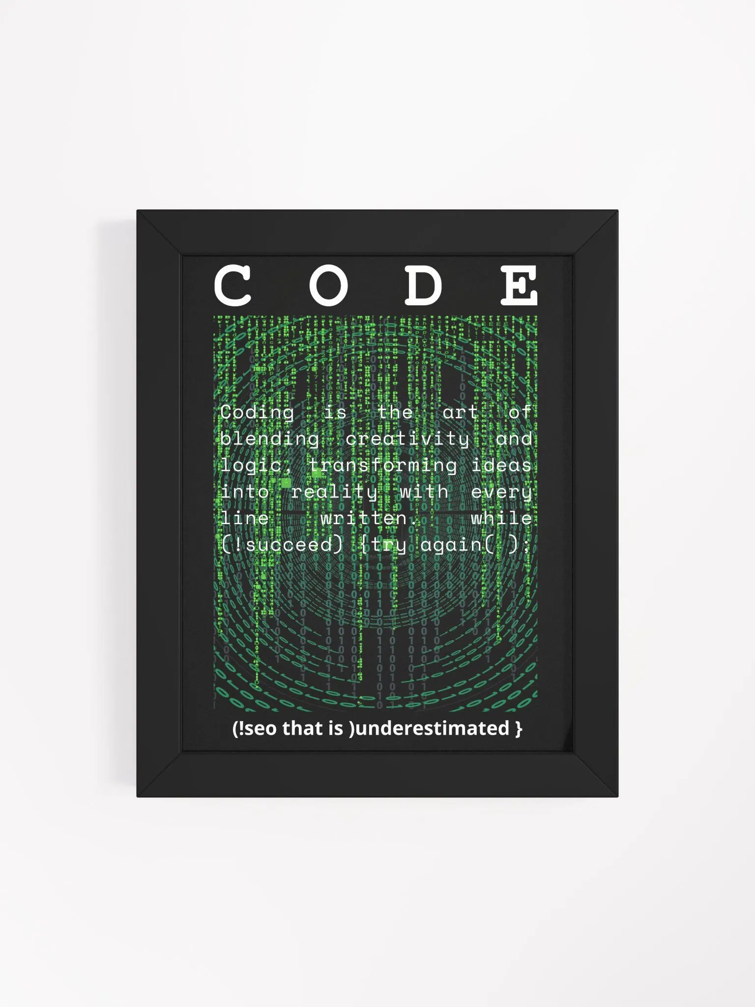Digital Matrix Coding Art Print product image (31)