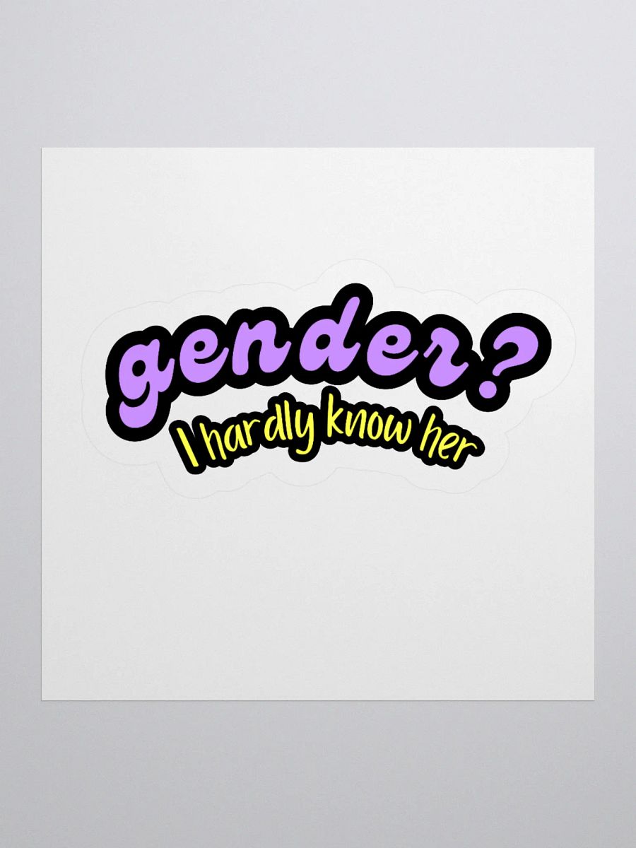 Gender? Sticker product image (3)