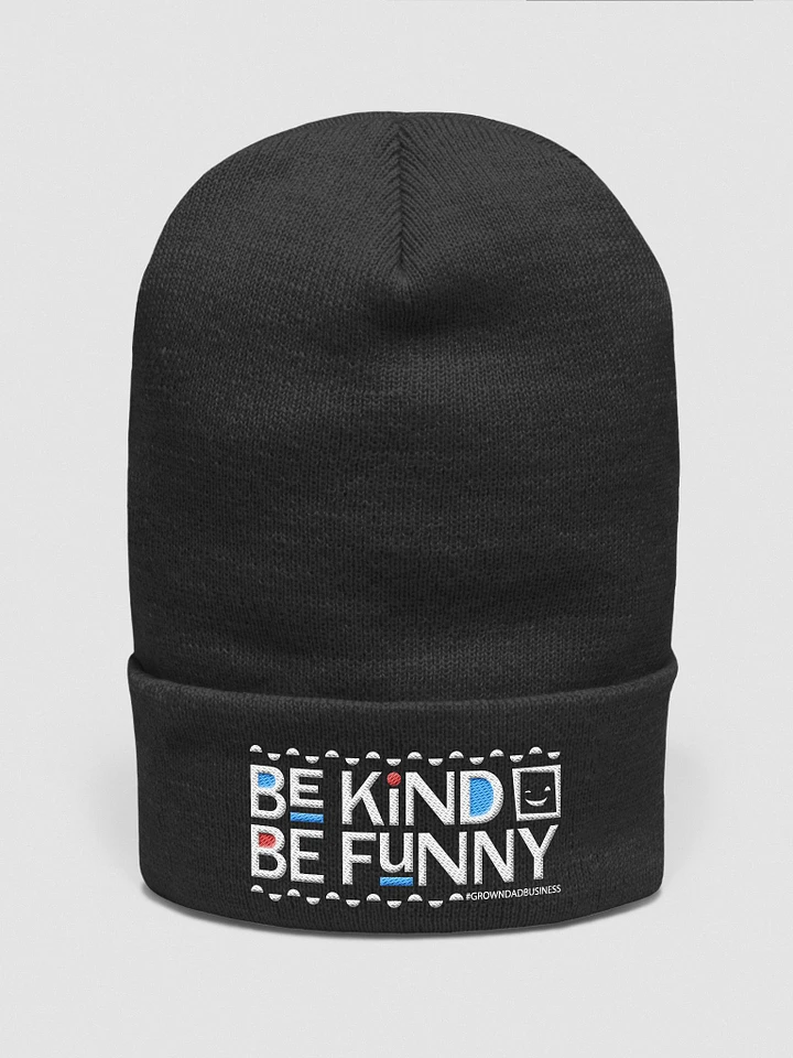 'Be Kind Be Funny' BEANIE WINTER CAP | +5 colors | light on dark product image (1)