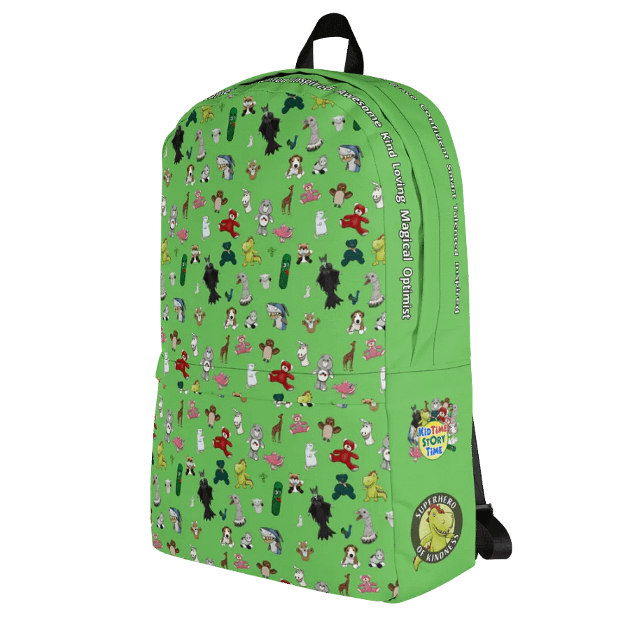 The KidTime StoryTime Character Backpack (Green) product image (4)
