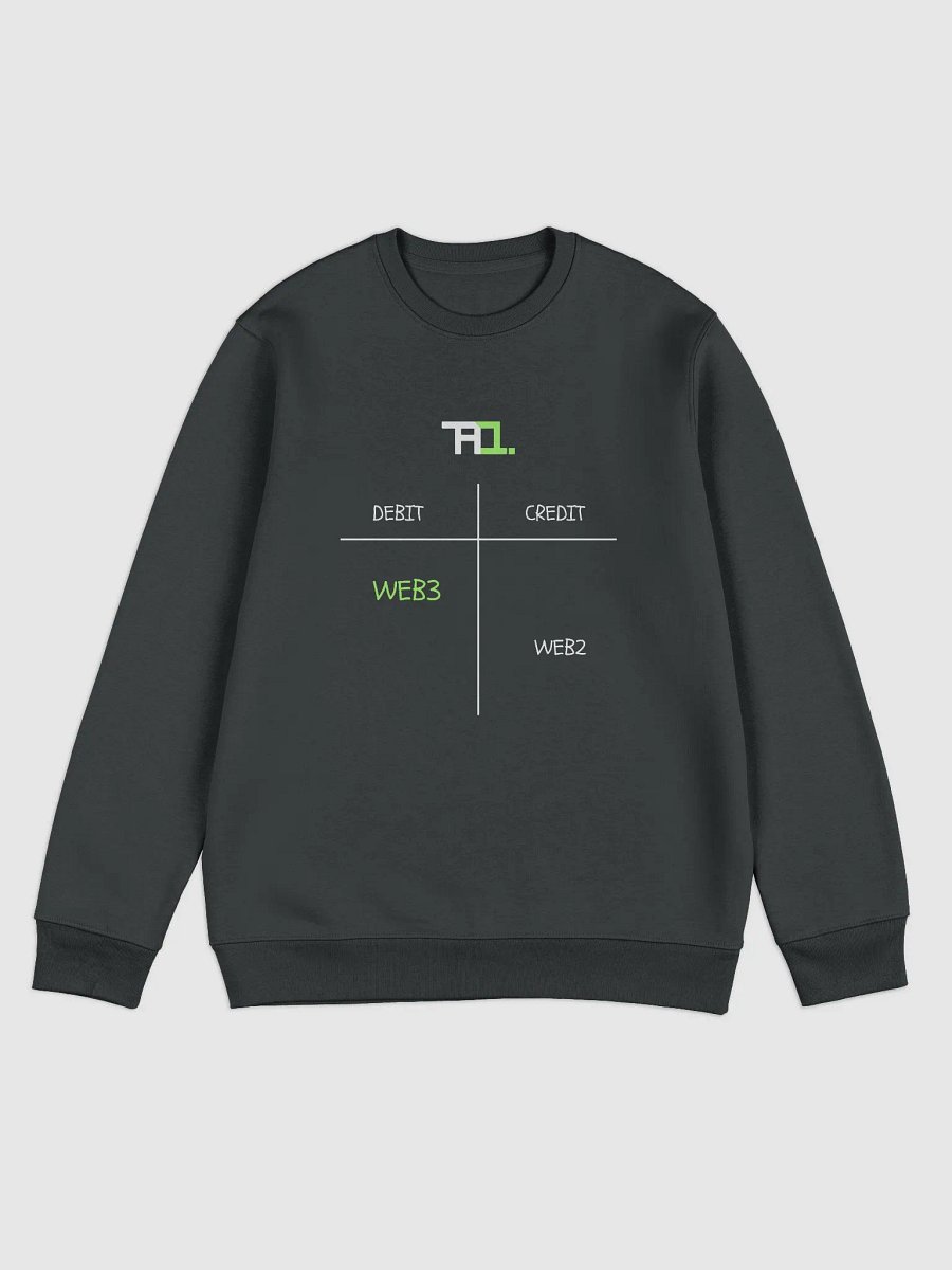 Debit Web3 | Credit Web2 Sweatshirt (Green Edition) product image (2)
