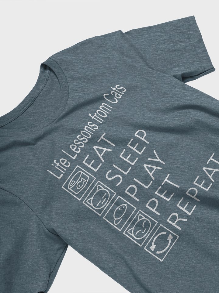 Life Lessons from Cats (White Print) - Unisex Adult Super Soft Lightweight T-shirt product image (2)