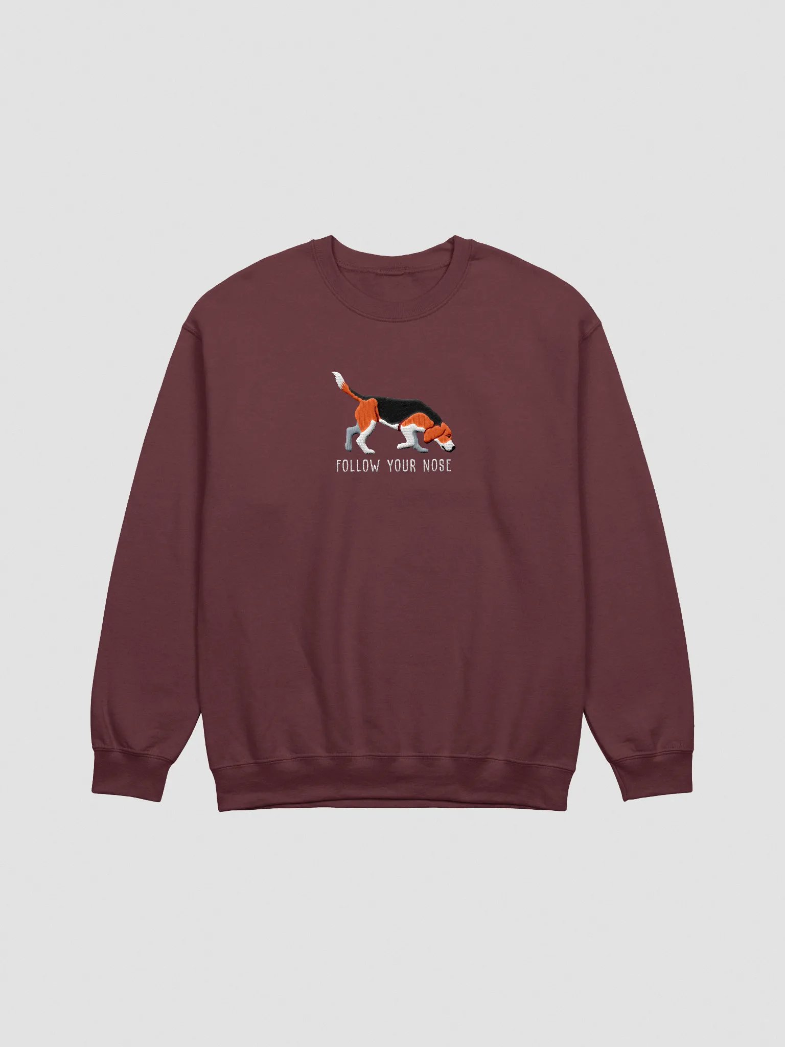 Follow Your Nose Sweatshirt (Embroidered) of a Beagle product image (3)