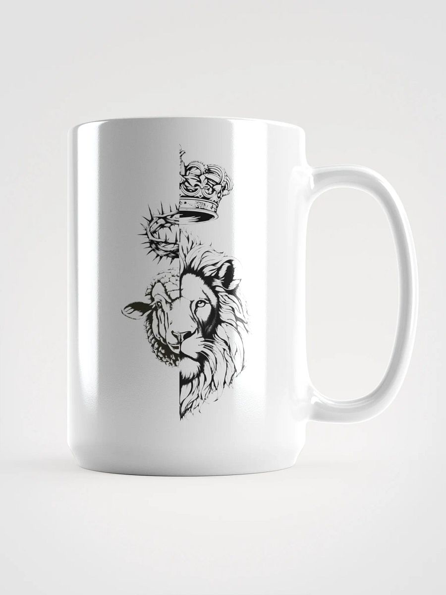 Lion and Lamb Ceramic Mug - 15oz, Perfect for Coffee Lovers & Gifts product image (1)