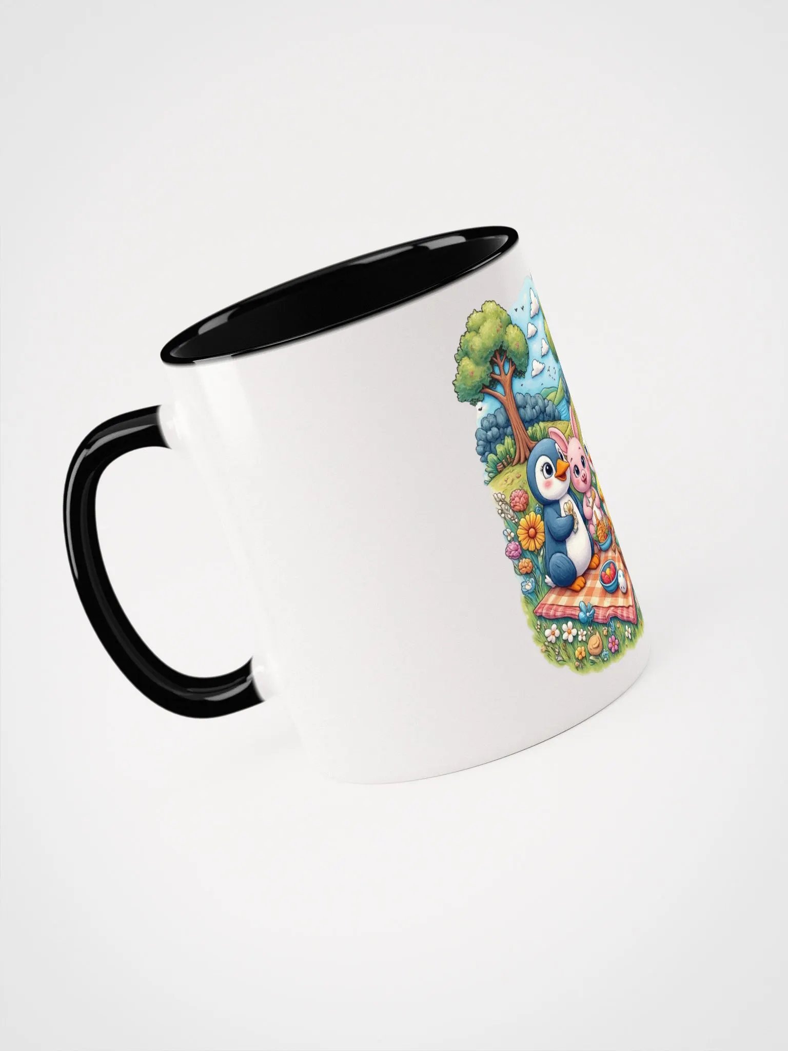 Whimsical Baby Animal Picnic Friends Ceramic Mug product image (29)