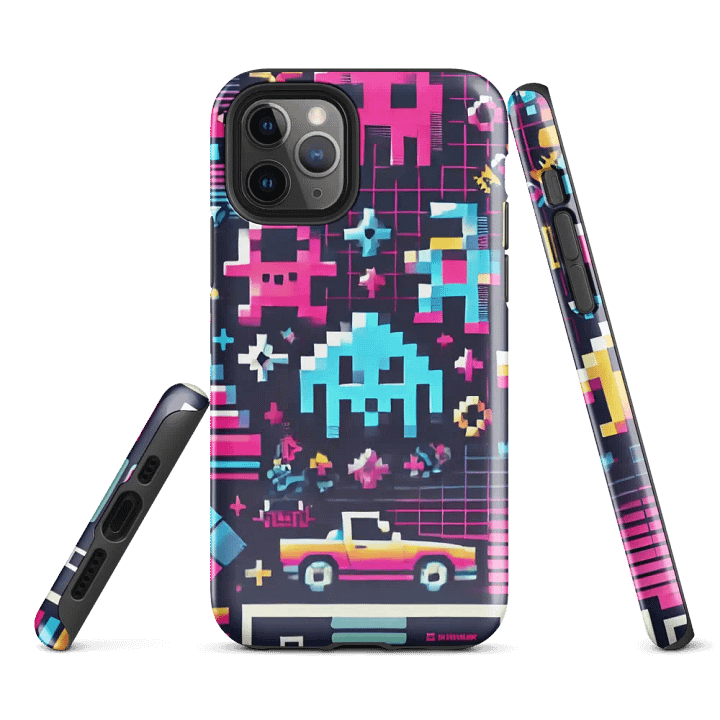 Retro Arcade iPhone Tough Case - Pixel Art Throwback Design product image (2)