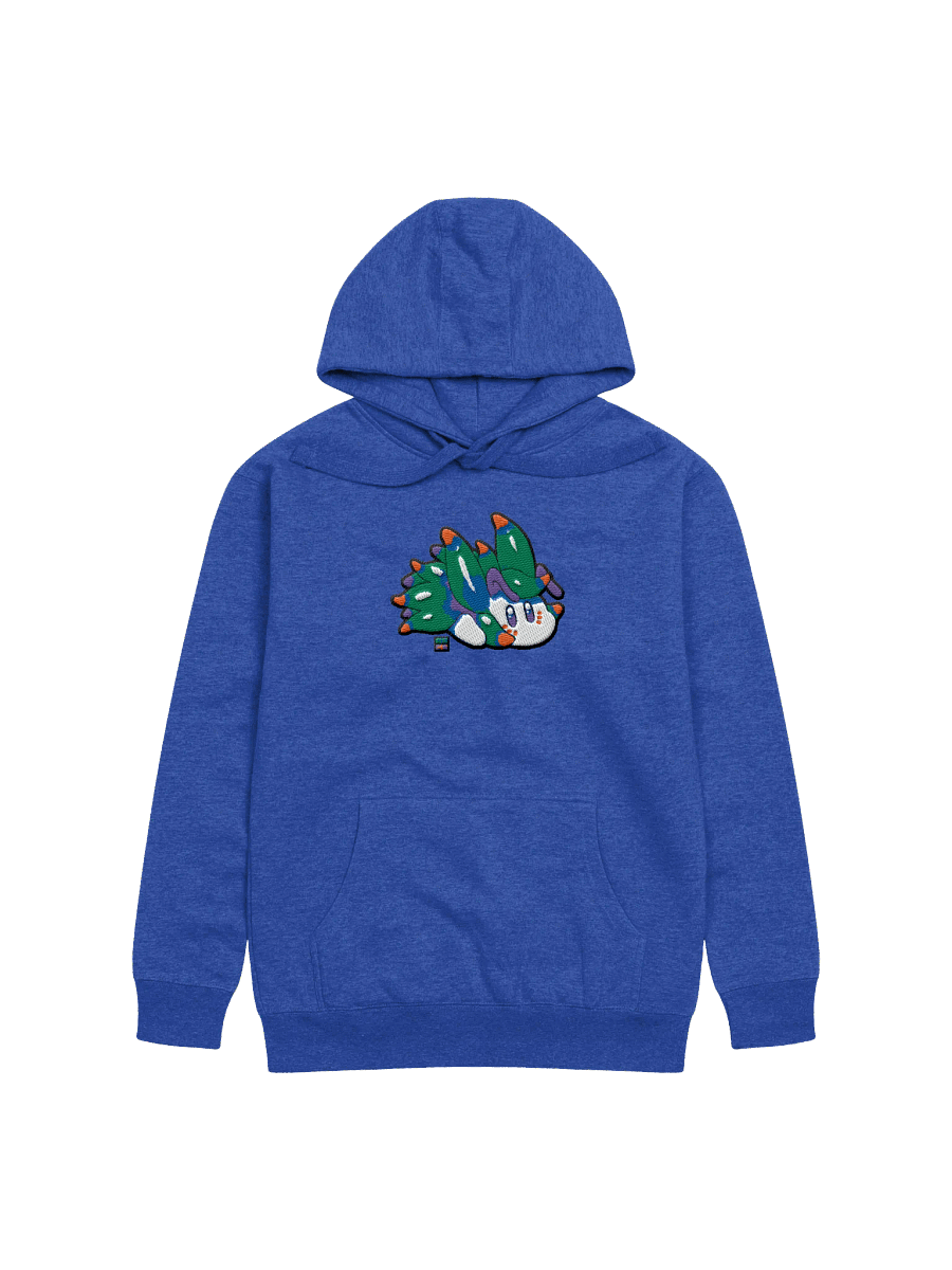 "Cutie Keys" Embroidered Granite Hoodie - Nudibranch Leaf Sheep Sea Slug product image (4)