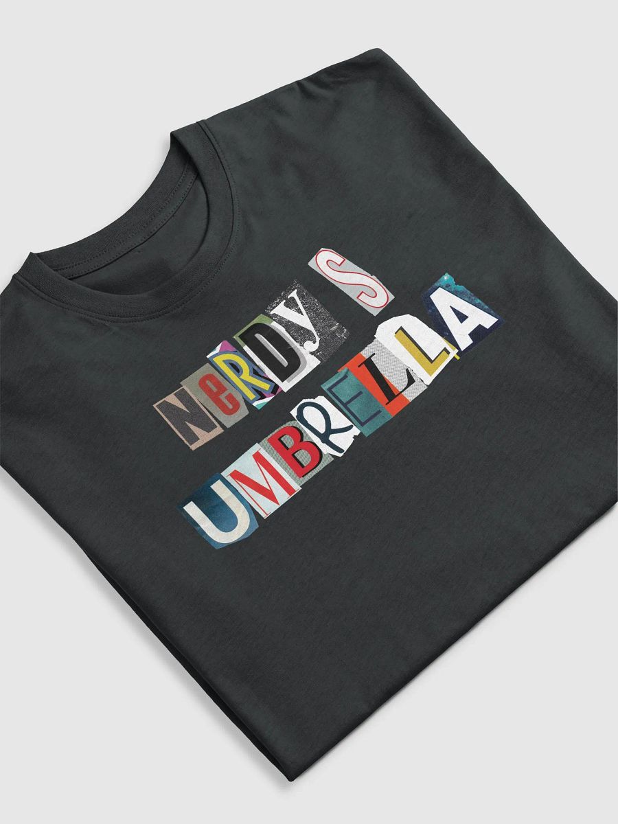 Collage Letter Men's Tee - Nerdy's Umbrella Edition product image (4)