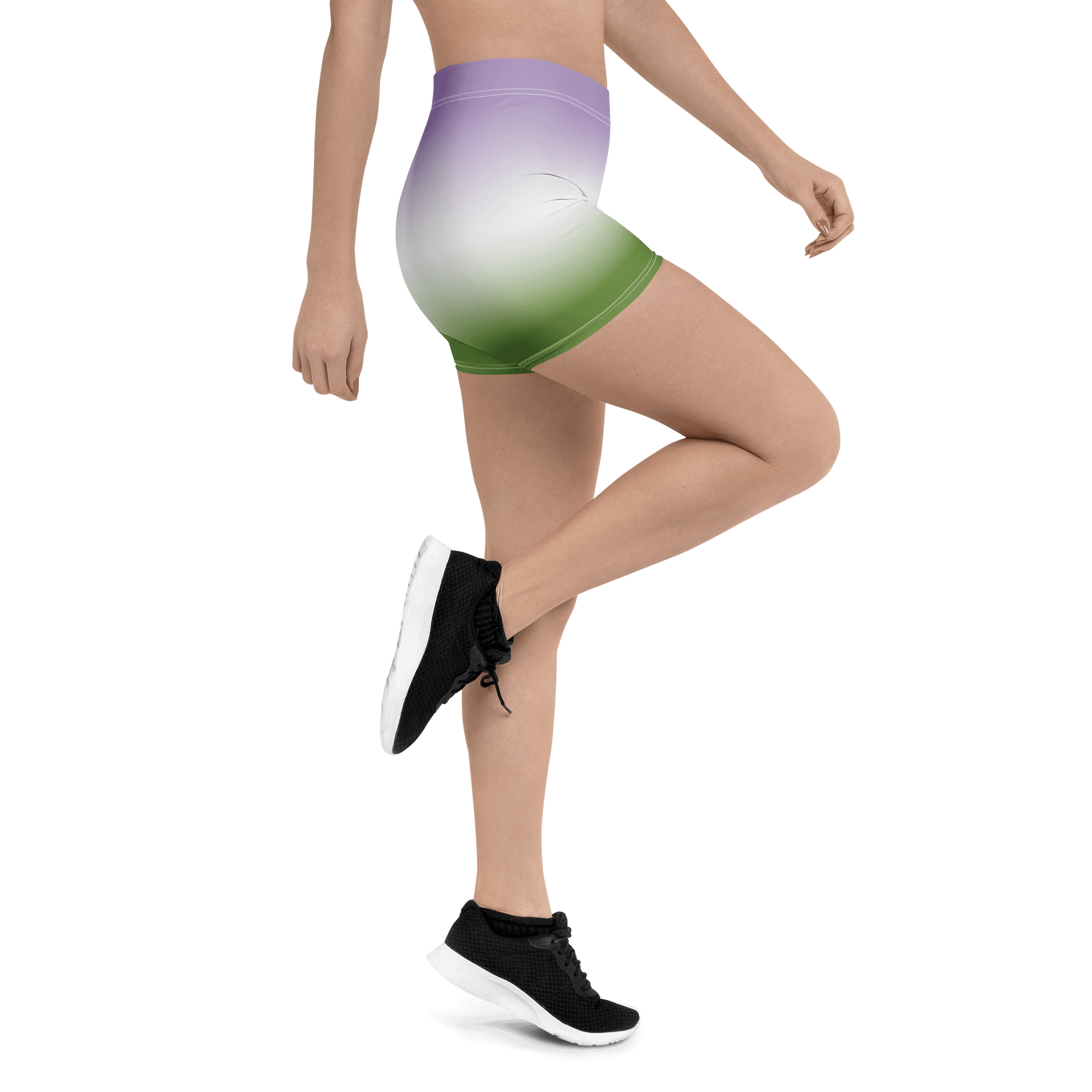 Genderqueer Pride Gradient Bike Shorts product image (3)
