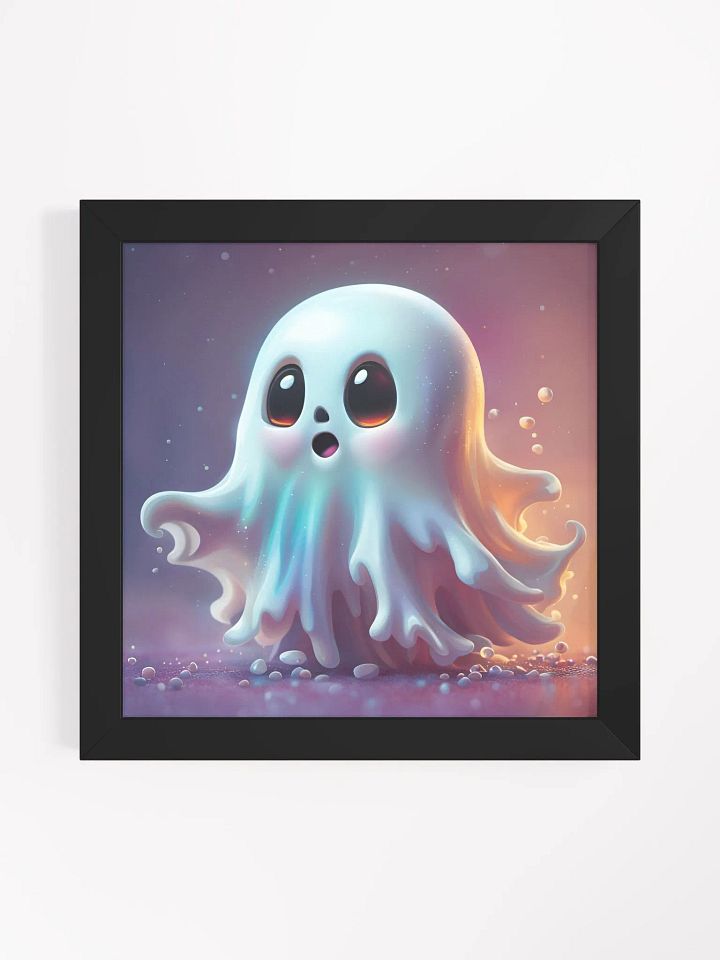 Framed Cute Ghost Poster product image (1)