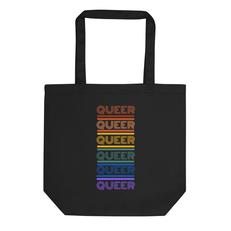 Bold Gradient QUEER Tote Bag product image (2)