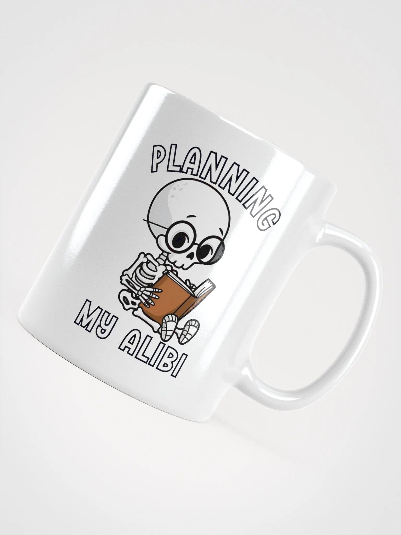 Cute Skeleton Planning An Alibi Coffee Mug product image (5)