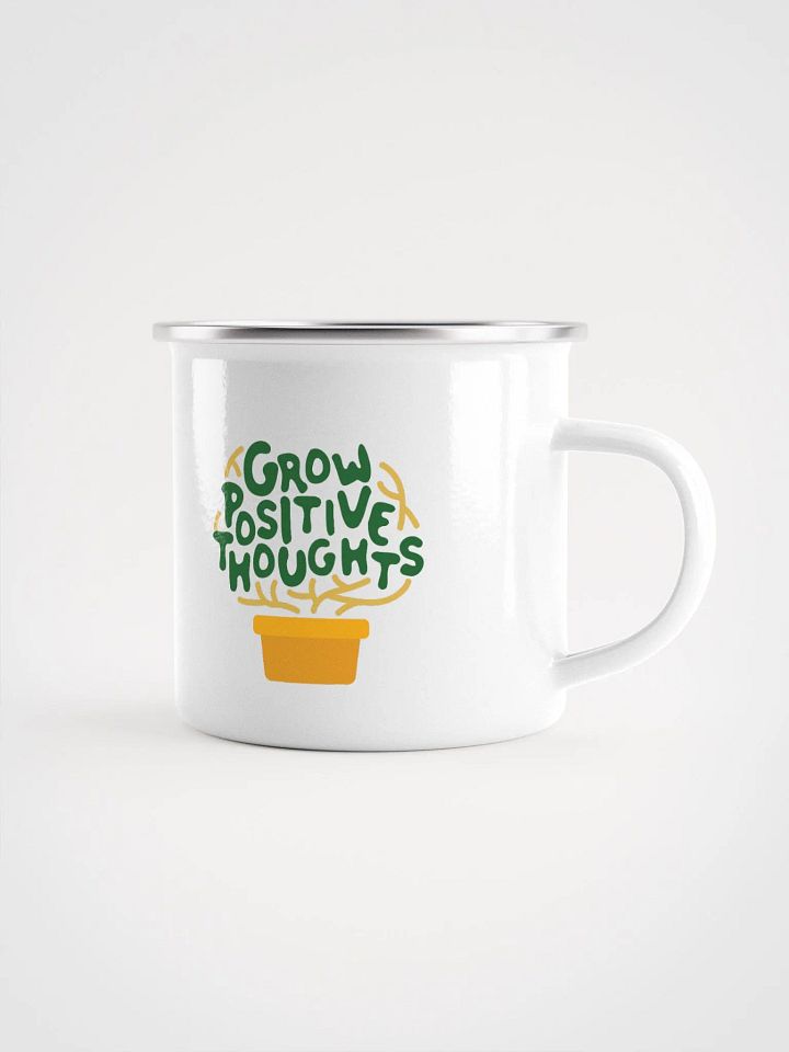 Grow Positive Thoughts Enamel Mug product image (1)