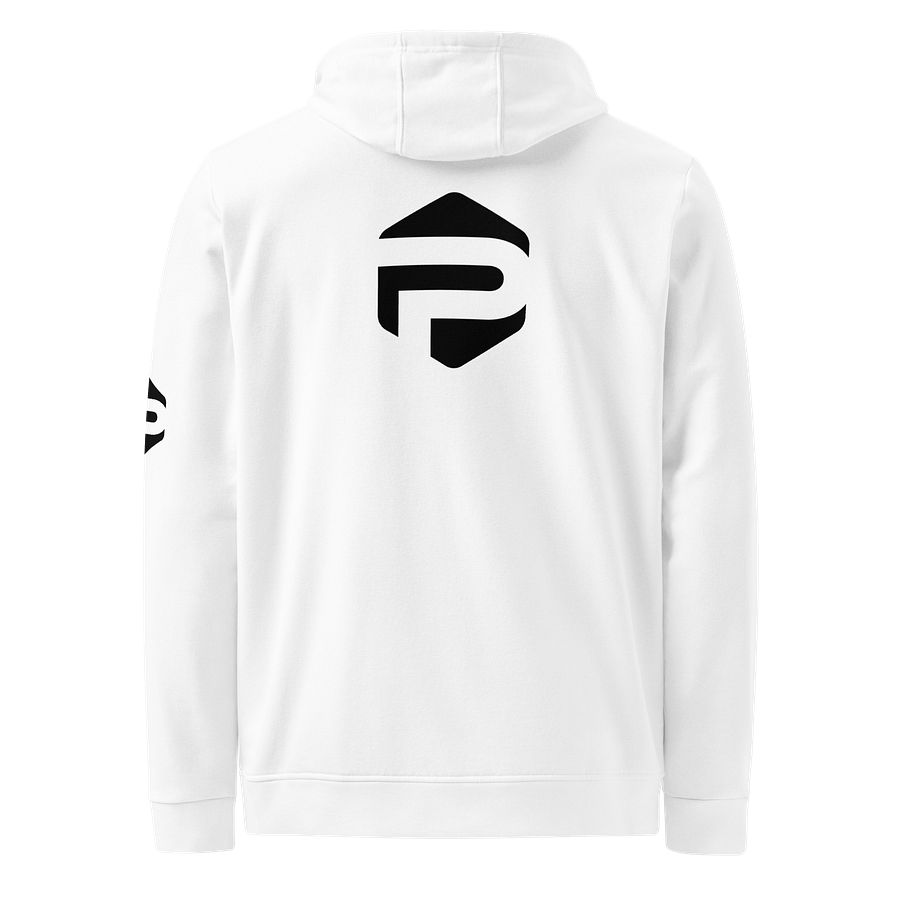 Plush Fleece Hoodie by Adidas White/Gray product image (6)