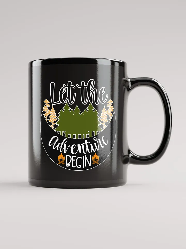 Adventure Awaits Black Coffee Mug product image (1)