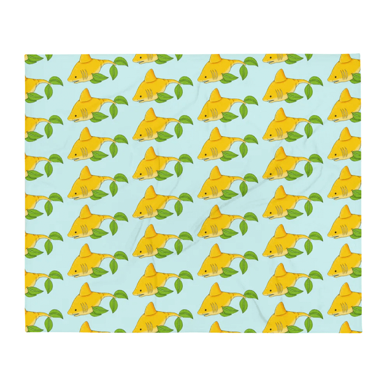 Lemon Shark Throw Blanket