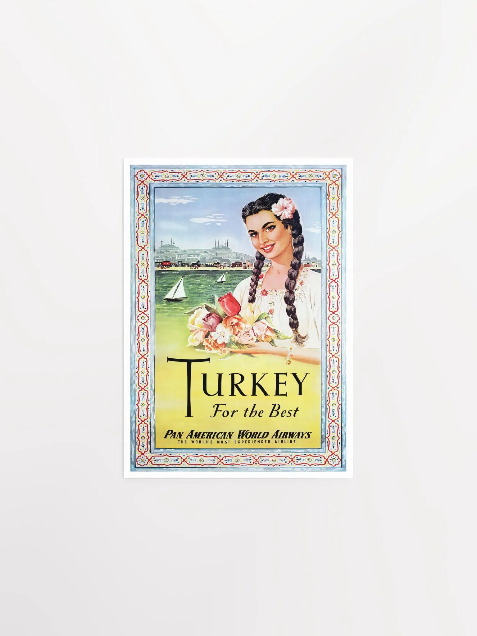 Istanbul, Turkey, 1950s — retro vintage travel poster, retro travel art, retro travel wall art product image (6)