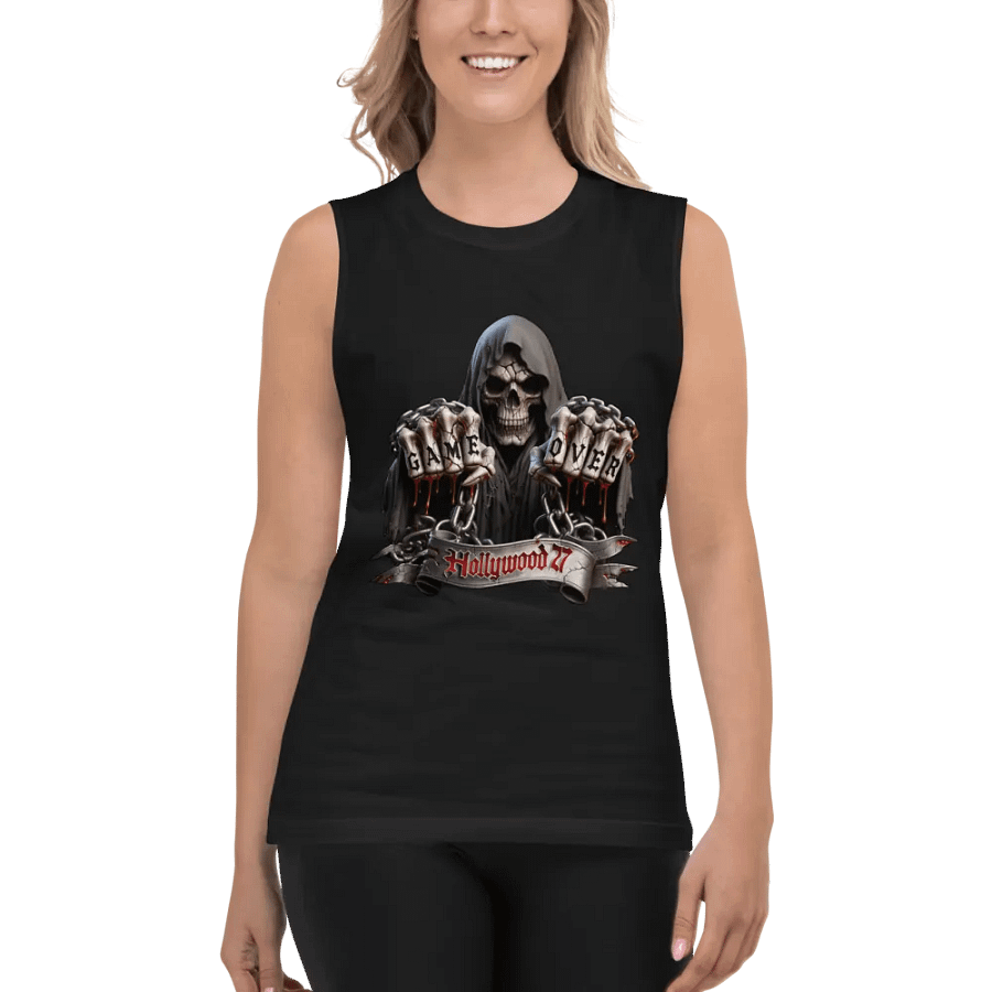 Game Over Gothic Muscle Tank product image (5)
