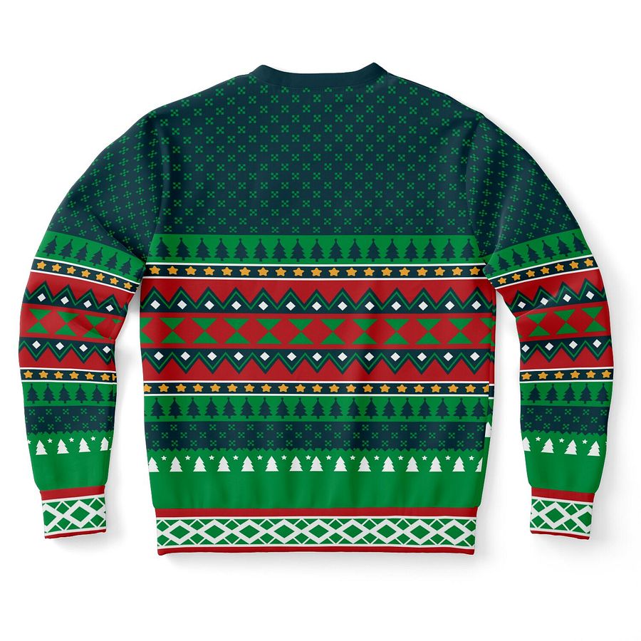 "Gains Tats and Ho's" Christmas Sweater | Funny Gym Santa Sweatshirt | Fitness Holiday Party Outfit product image (10)