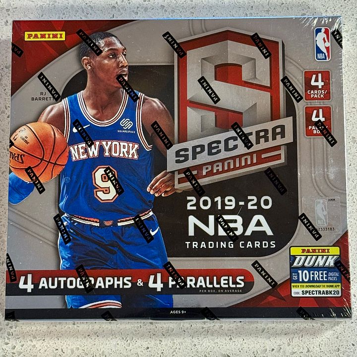 2019-20 Panini Spectra Hobby Box FACTORY SEALED product image (1)