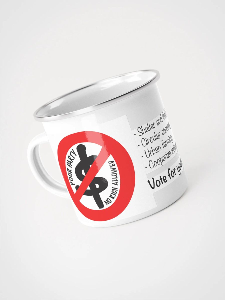 Poor Party Enamel Mug product image (4)