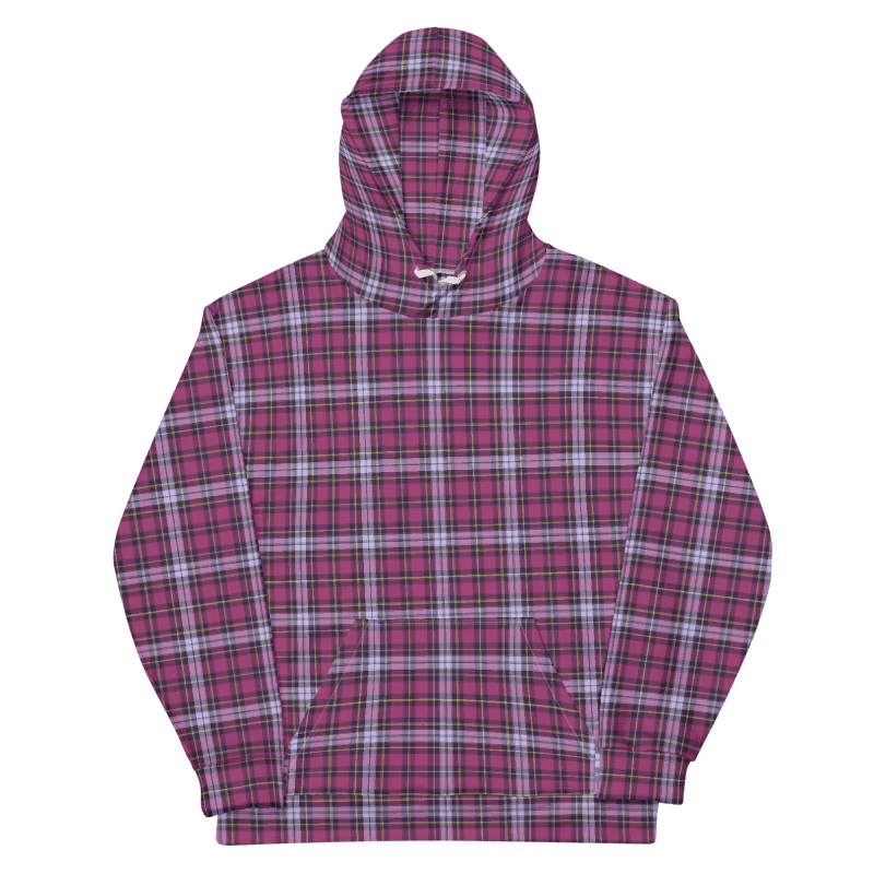 Bright Purple Plaid Hoodie product image (6)