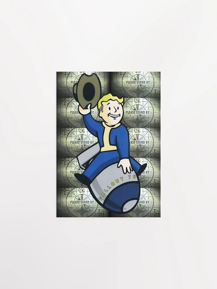 Fallout 76 Vault Boy Nuke Rider Poster product image (1)