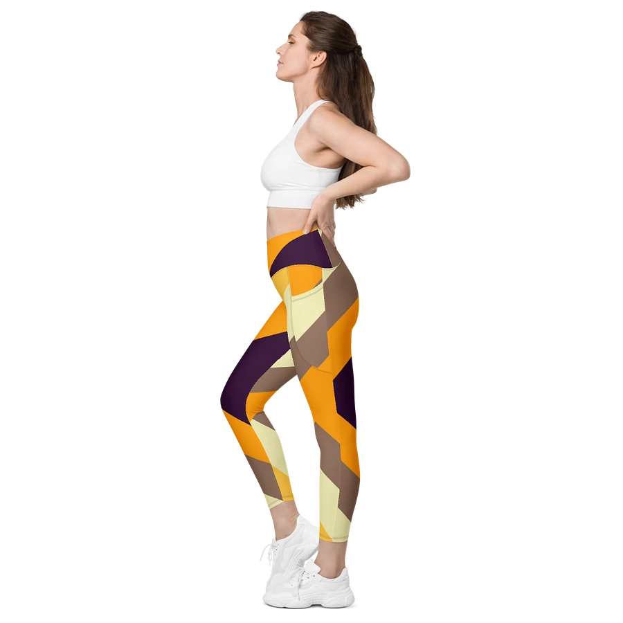 Sunset Stripes All-Over Leggings with Pockets product image (10)