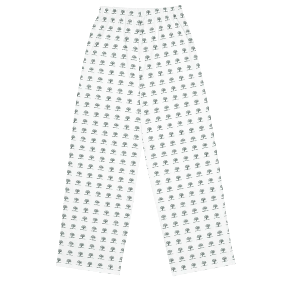 Graphic Grove All Over White Unisex Wide-Leg Pants product image (2)