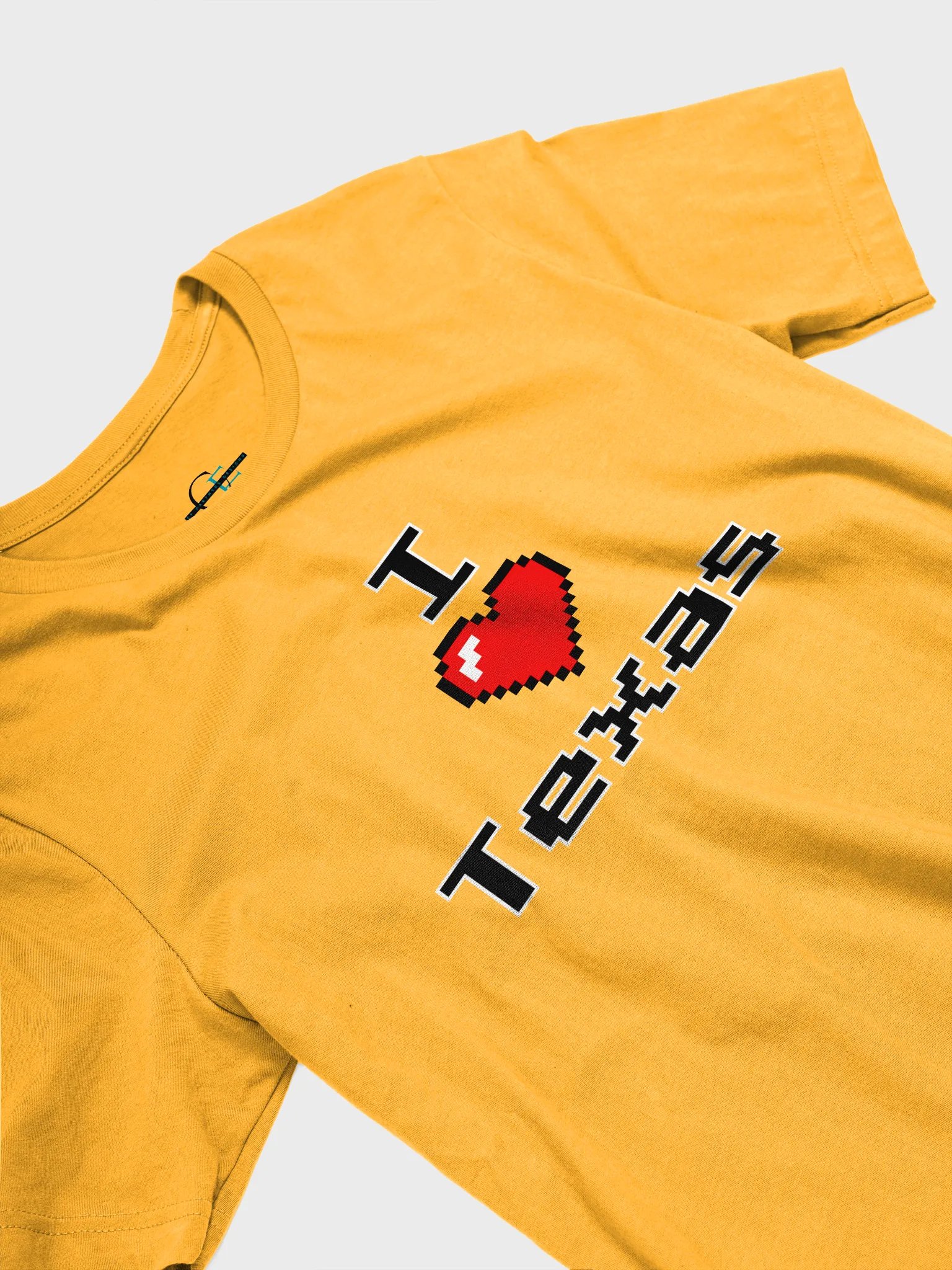 Pixelated "I ❤️ Texas" Bella+Canvas Unisex Tee product image (13)