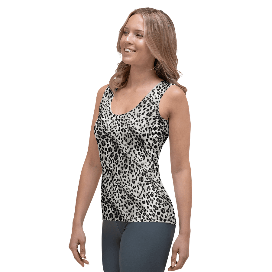 Grey Leopard Woman Tank Top product image (3)