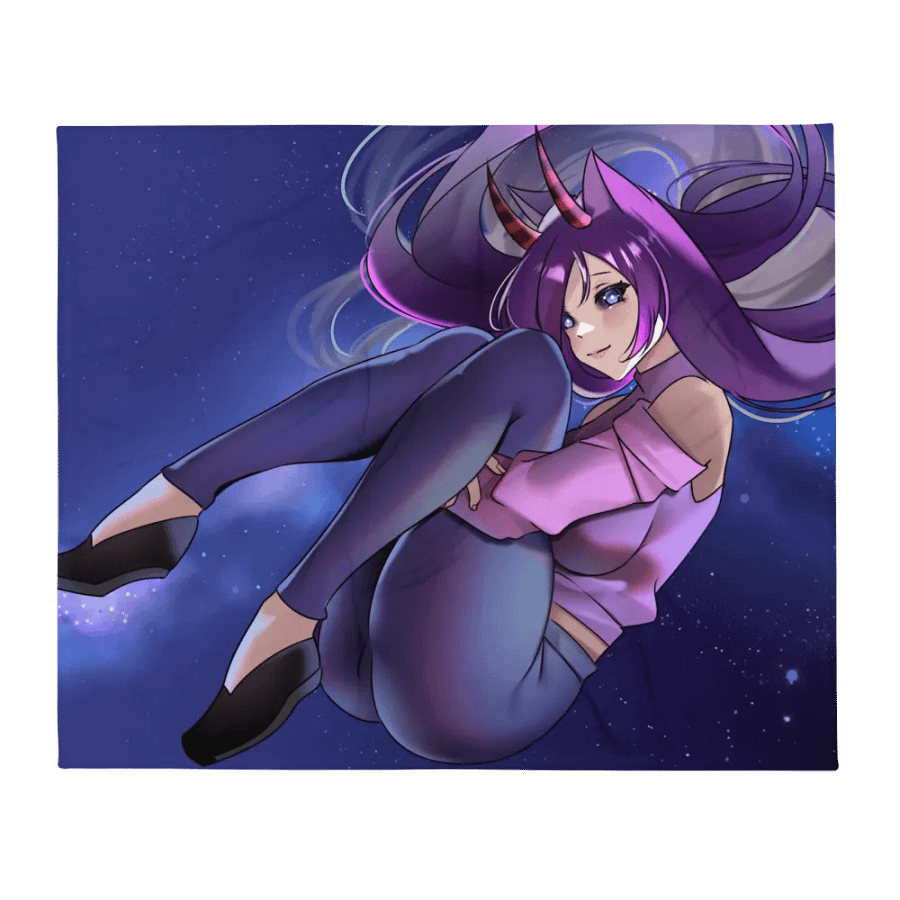 Clutzymina in Space Throw Blanket product image (1)