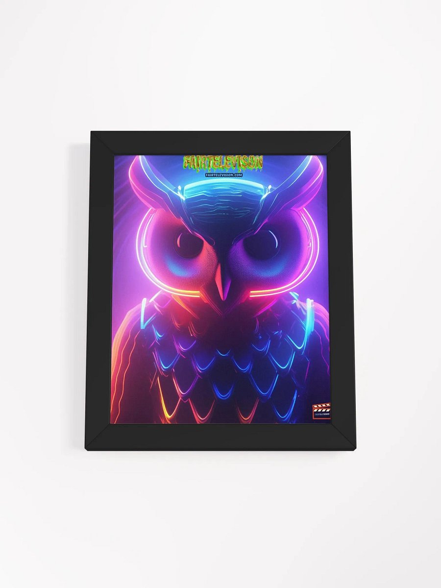 Neon Owl Dreams Framed Poster product image (1)