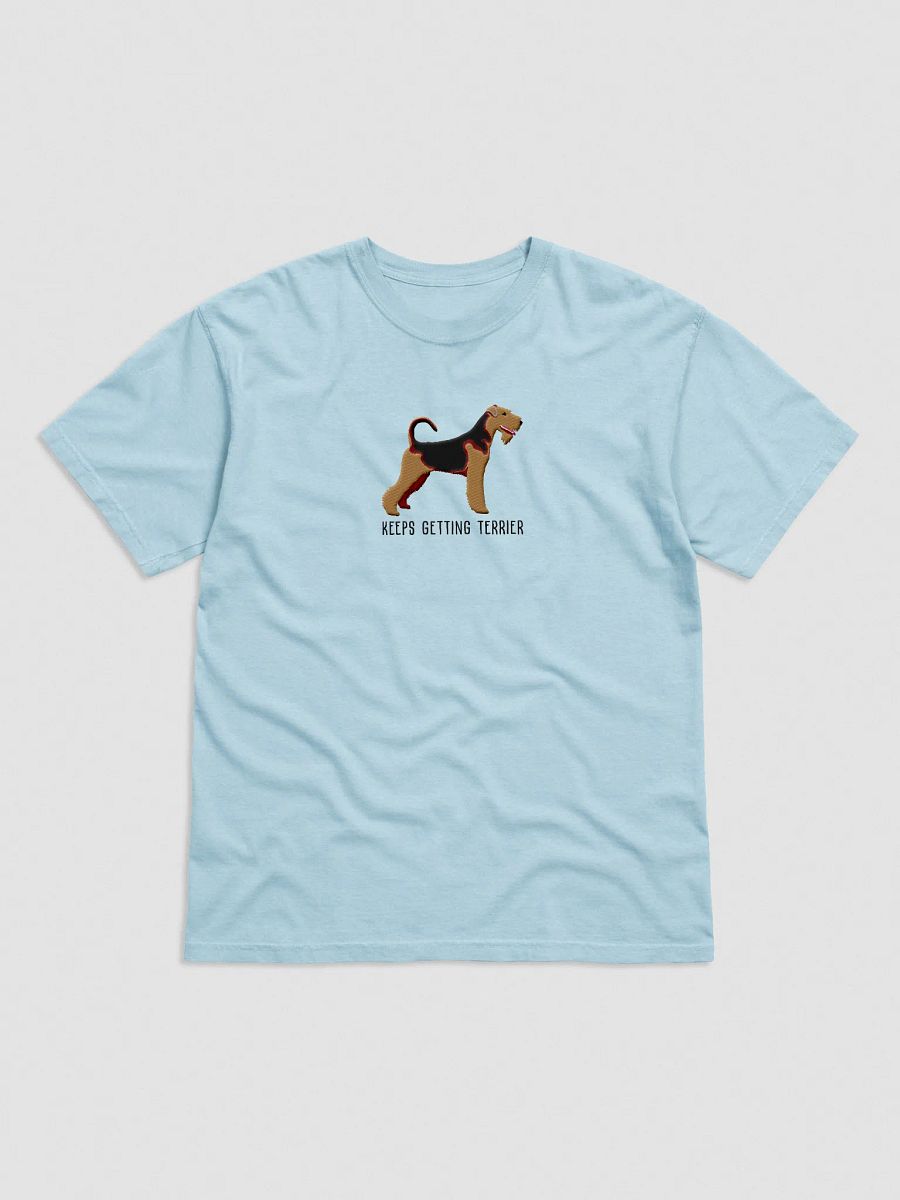 Keeps Getting Terrier T-Shirt(Embroidered) of an Airedale Terrier product image (33)