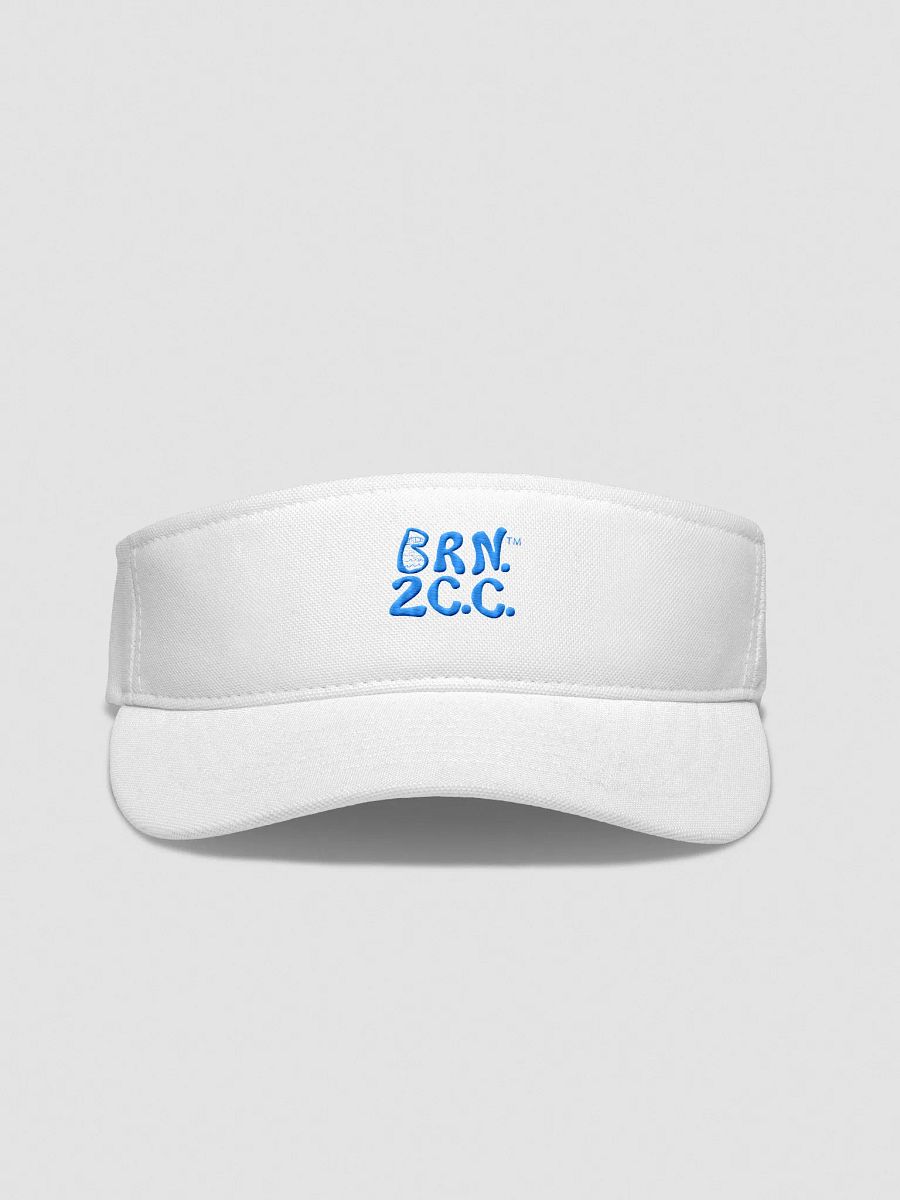 Women's | BRN.2C.C.™ | Embroidered Flexfit Visor | Moisture-Wicking | Fast-Drying | Low Profile | Coastal Performance Style | Aqua/Teal Embroidered Logo product image (3)