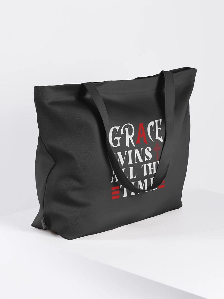 Grace Wins All The Time, Christian Faith Organic Tote bag product image (2)