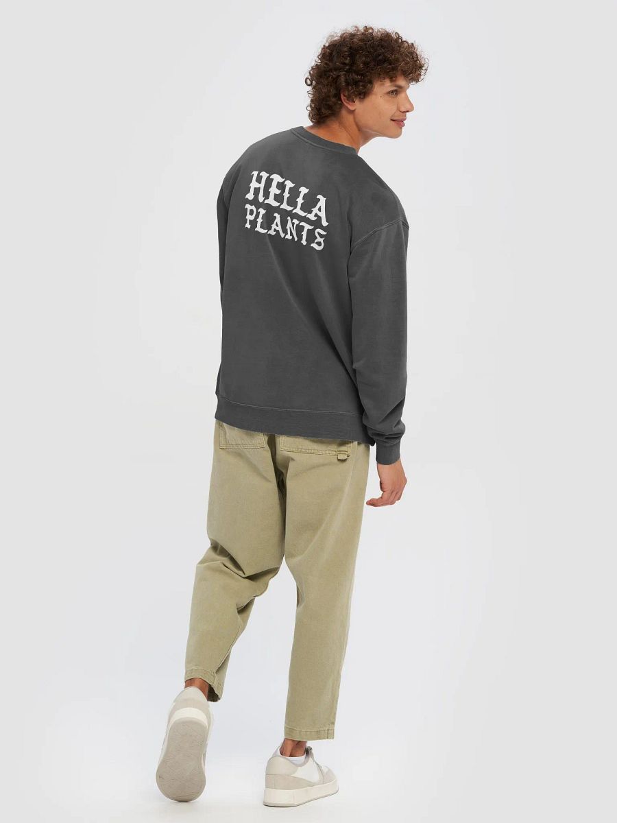 HELLA PLANTS unisex midweight pigment dyed sweatshirt product image (4)