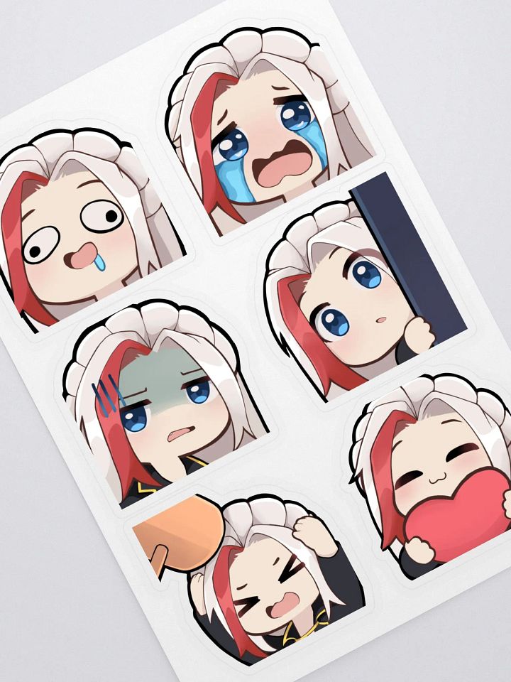 ReikiTea Emote Sticker Sheet product image (1)