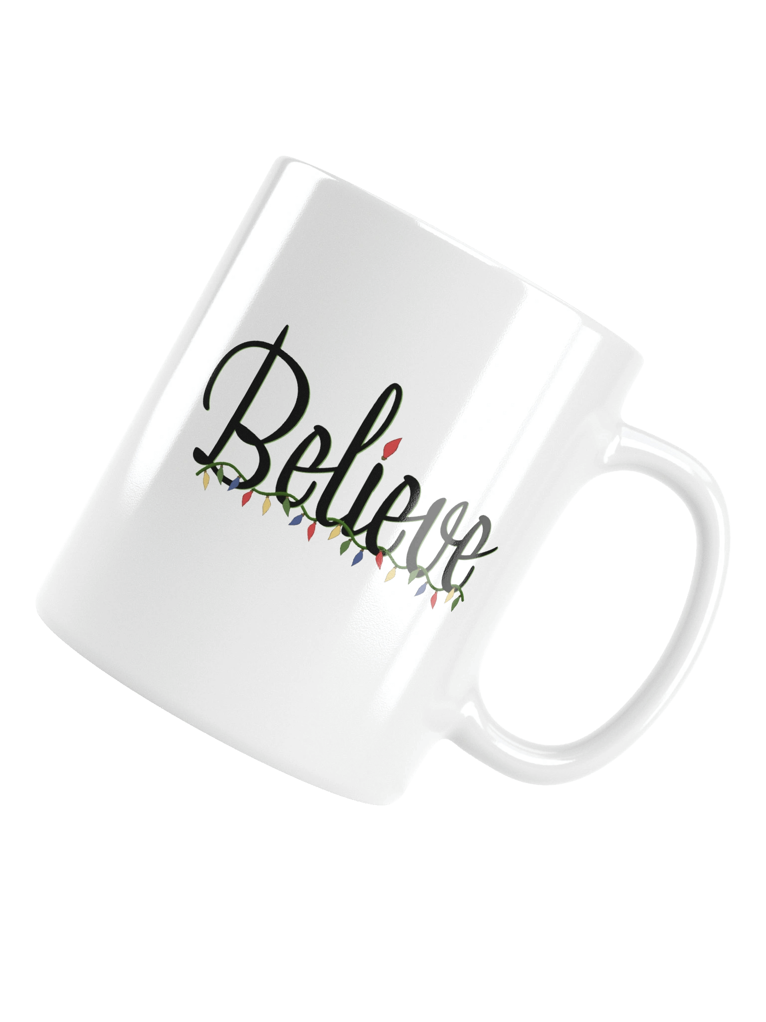 Title: Believe Christmas Mug – Holiday Cheer Coffee Cup – Festive Gift product image (1)