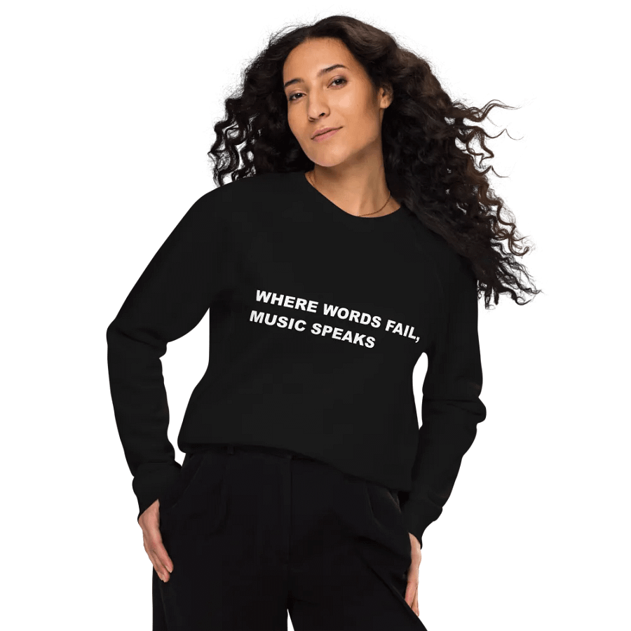 MUSIC SPEAKS SWEATSHIRT in black product image (10)