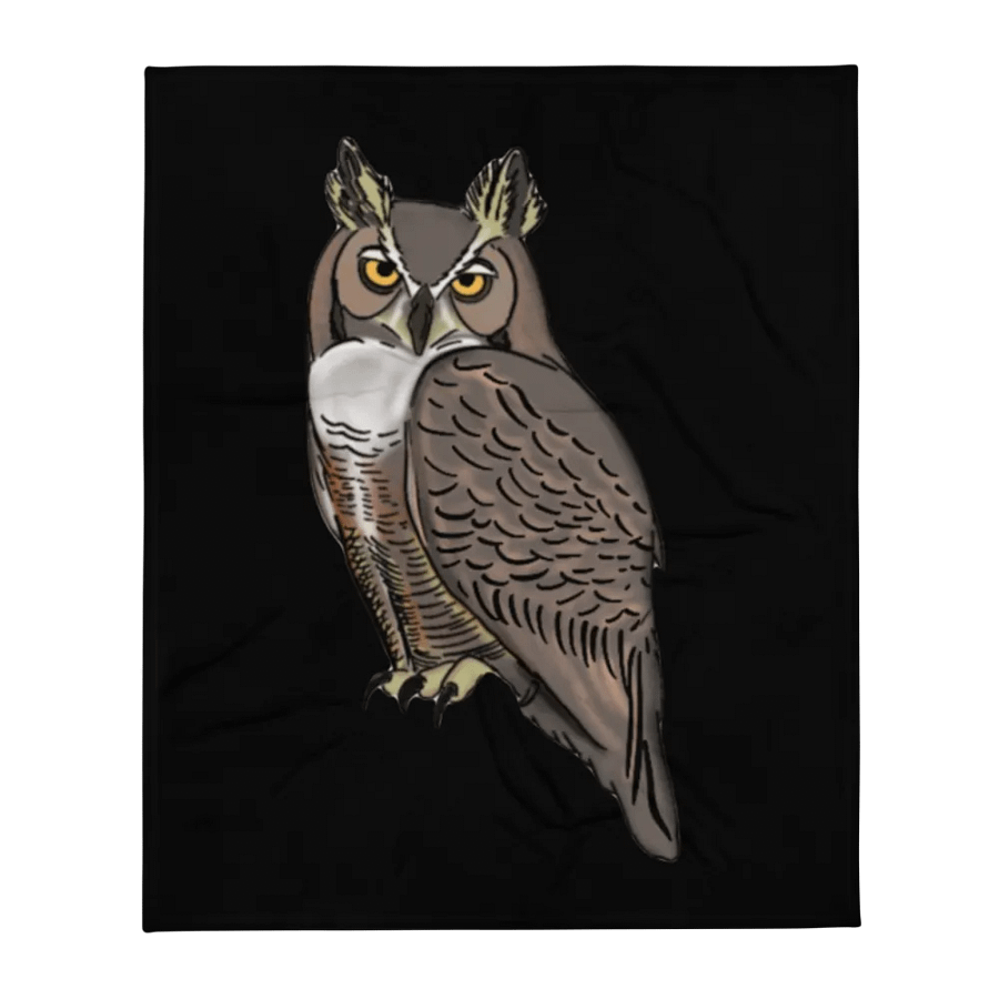 Owl Logo Blanket - Black product image (2)