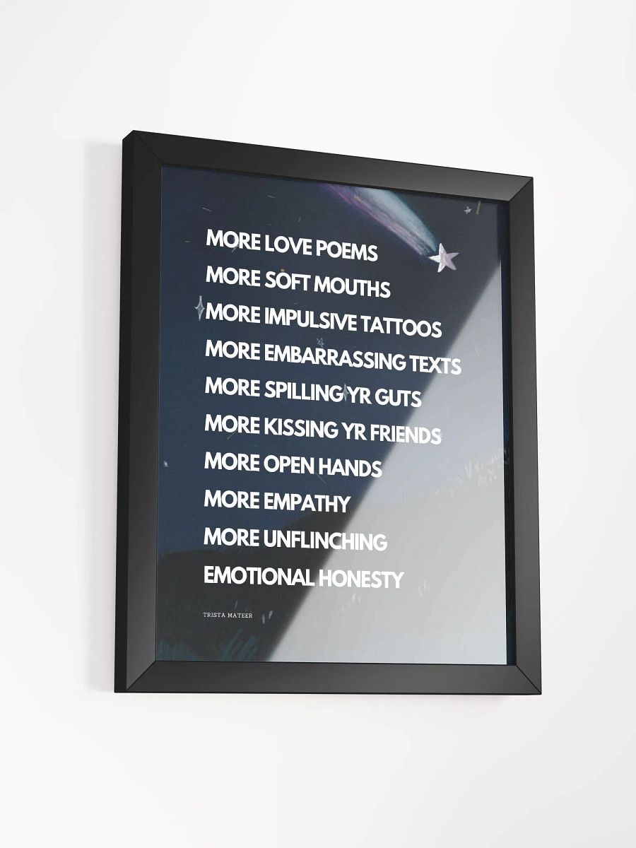 More Love Poems Framed Art Print (Night) product image (3)