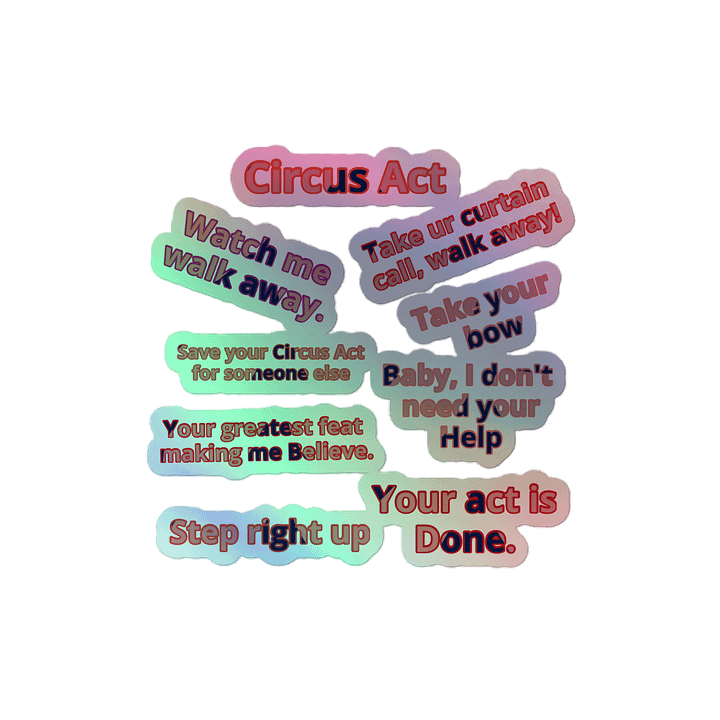 Circus Act Stickers product image (2)