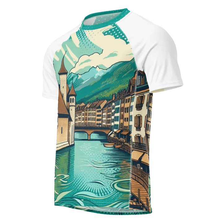 Riverside Retreat Men's Rash Guard |Ai Design product image (1)