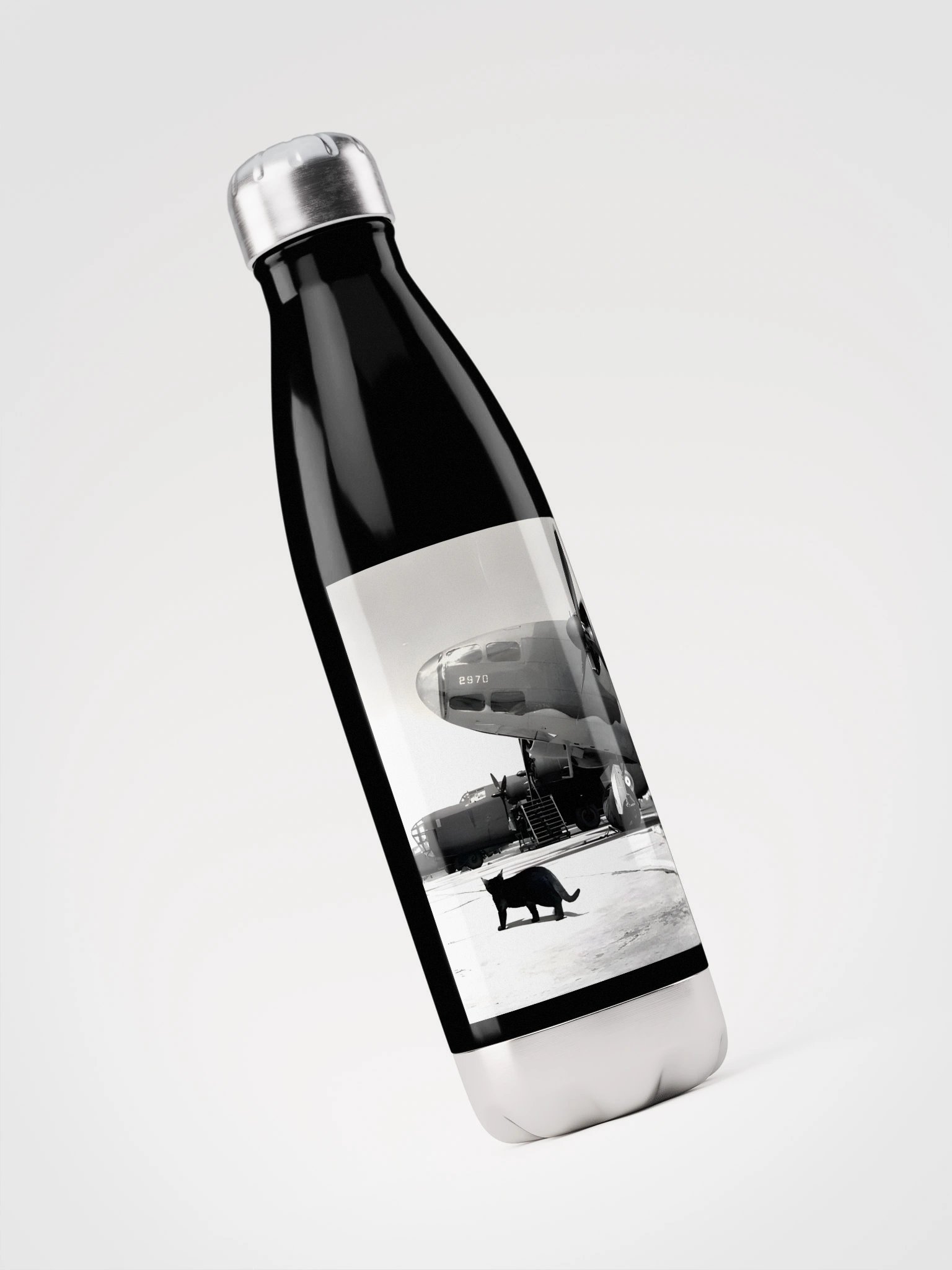 Tarmac Cat Stainless Steel Water Bottle product image (3)