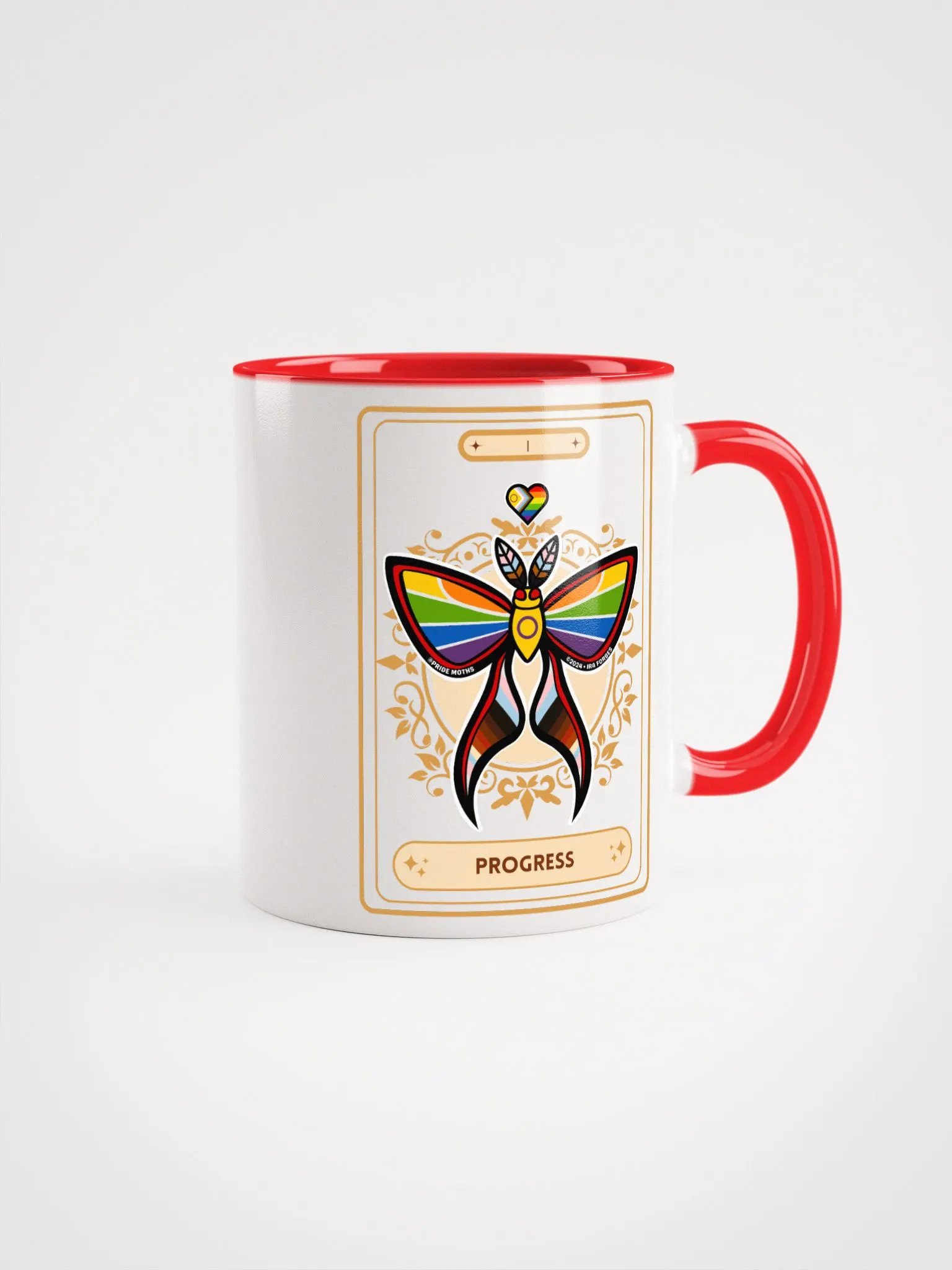 Progress Pride | Tarot Moth | Moth Mugs | LGBTQIA+ product image (1)